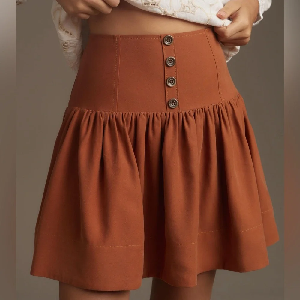 Anthropologie Maeve Drop-Waist Mini Skirt - Picture 7 of 12